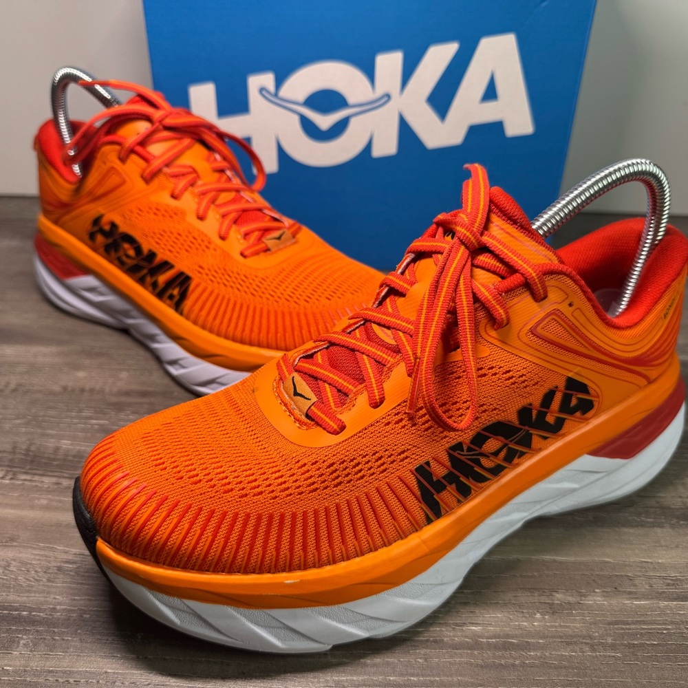 Hoka Men's Bondi 7 - Size 8 - Orange